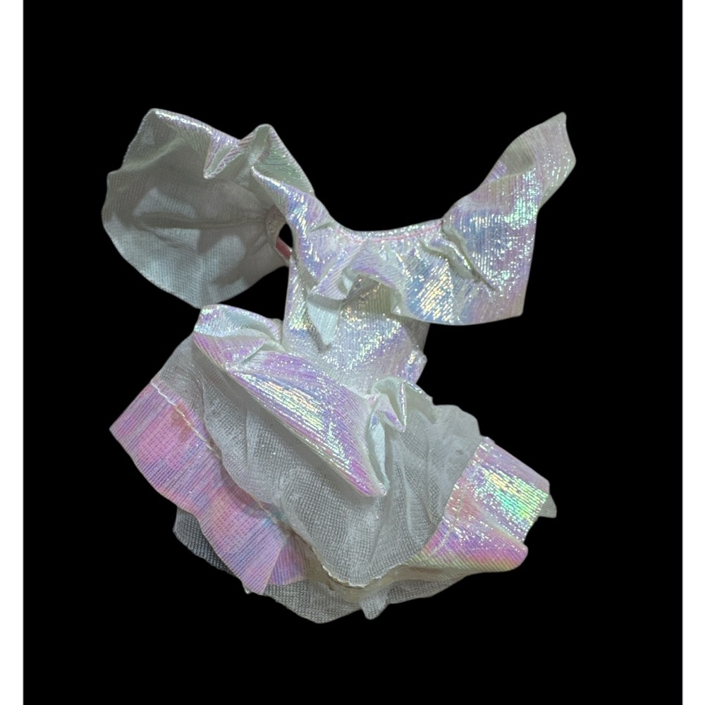 Vintage Barbie Doll Iridescent Fairy Godmother Pearlesque Mini Dress
